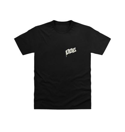 Black Printed T-shirt Front