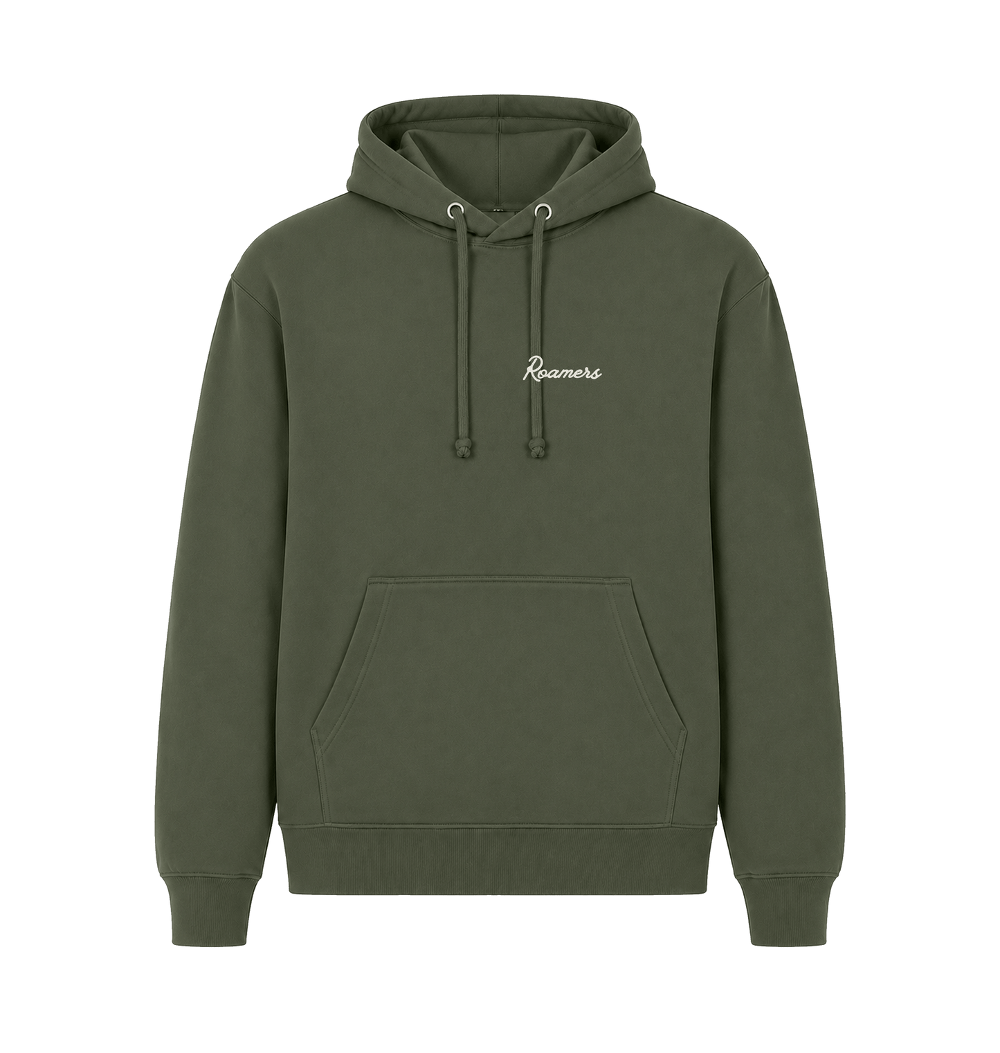 Millitary Green Printed Hoody Front