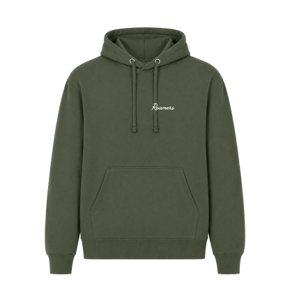 Millitary Green Printed Hoody Front