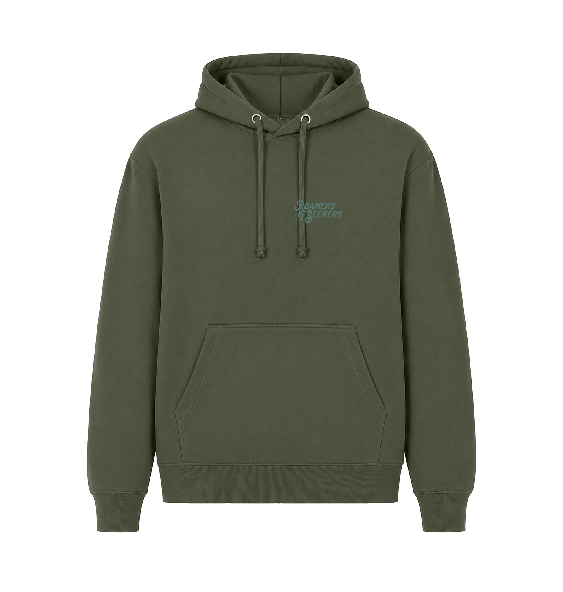 Millitary Green Printed Hoody Front