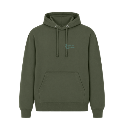 Millitary Green Printed Hoody Front