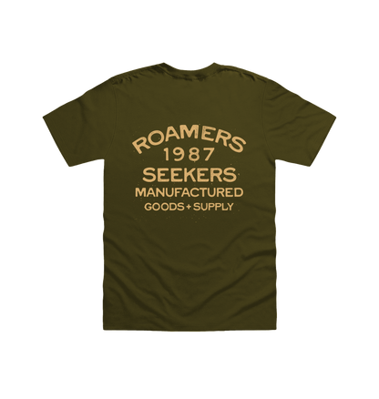 Olive Printed T-shirt Back