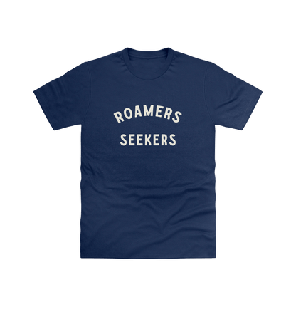 Navy Printed T-shirt Front