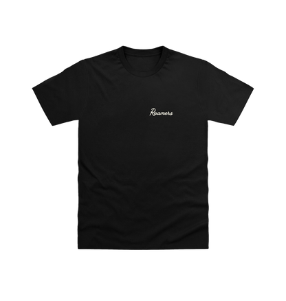 Black Printed T-shirt Front