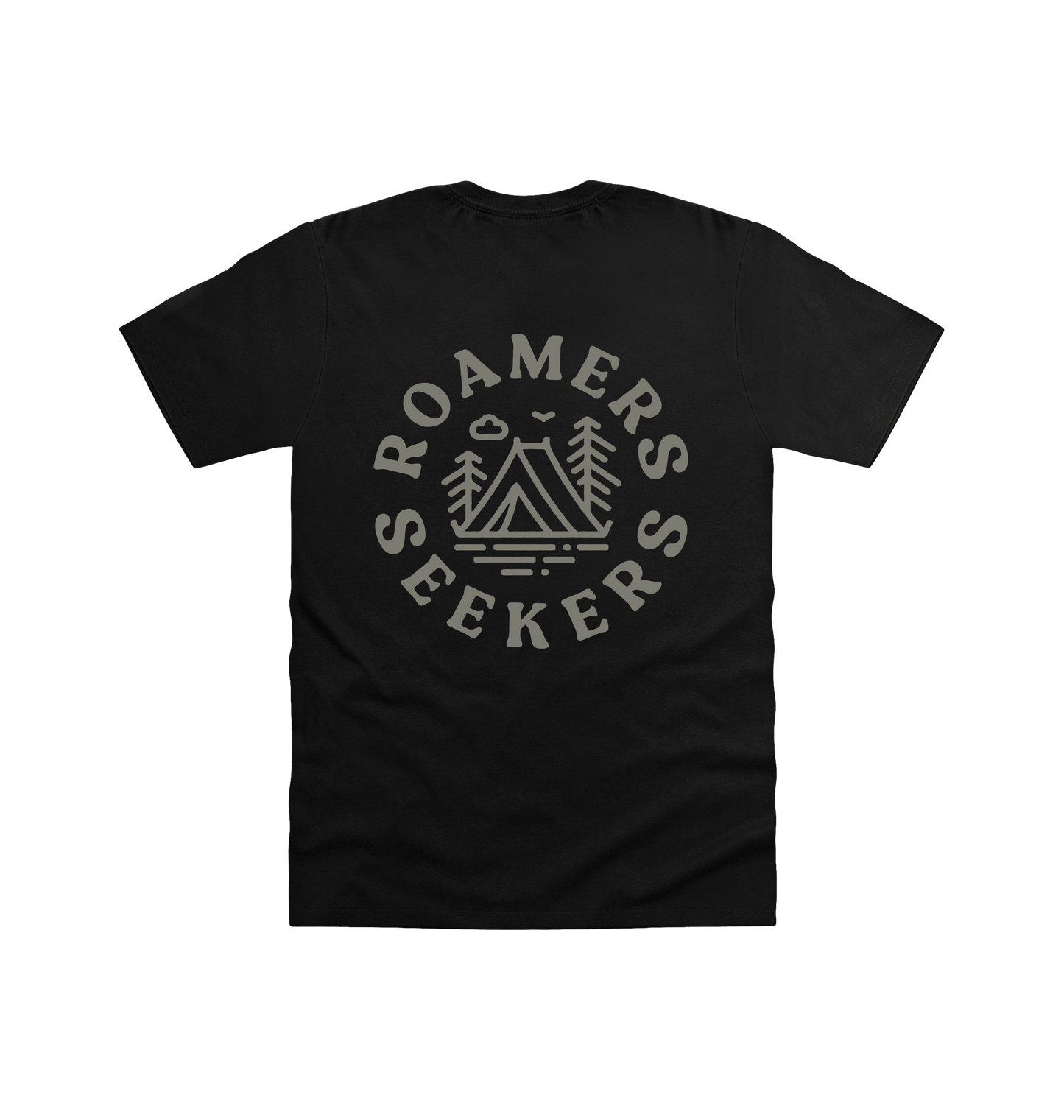Black Printed T-shirt Back