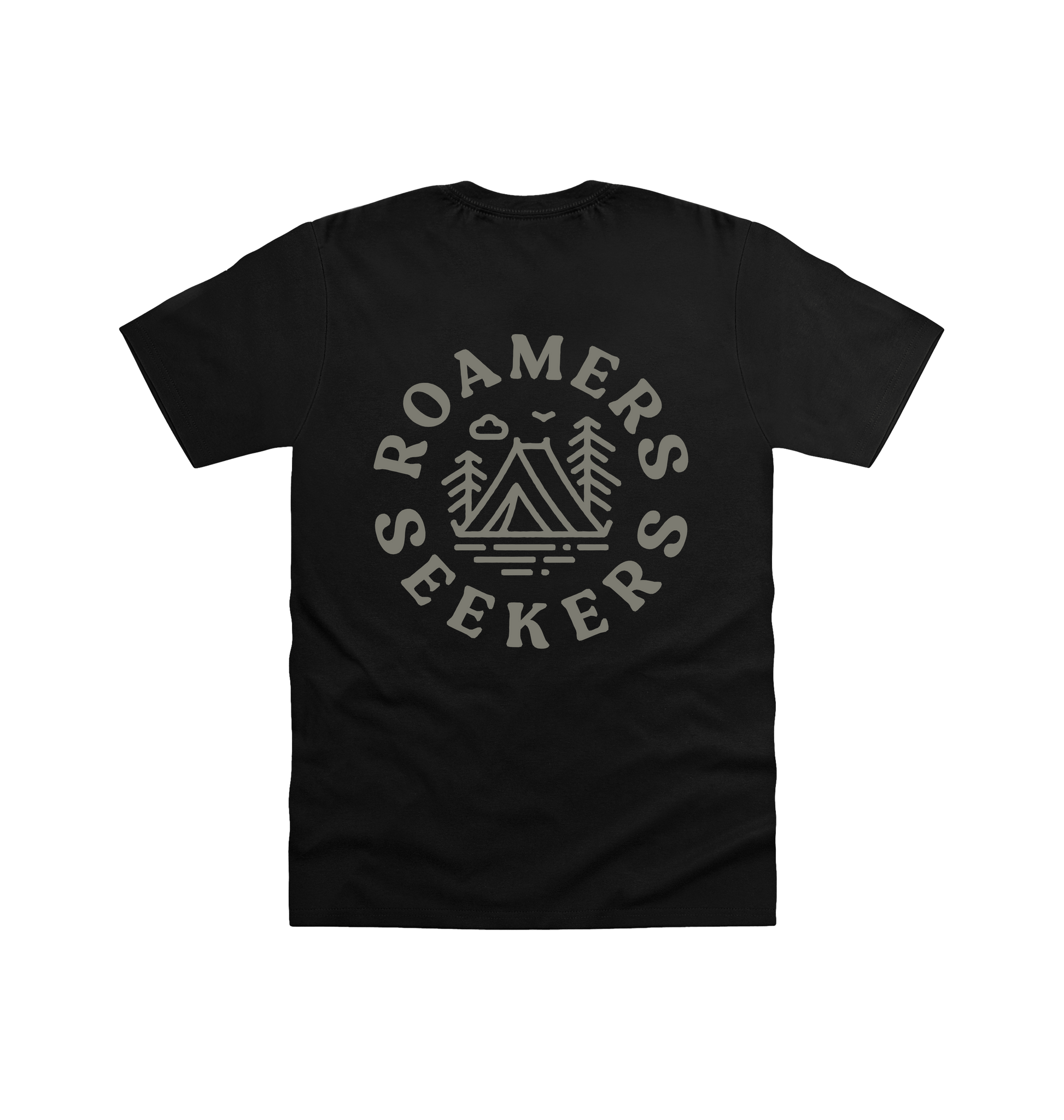 Black Printed T-shirt Back
