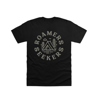 Black Printed T-shirt Back