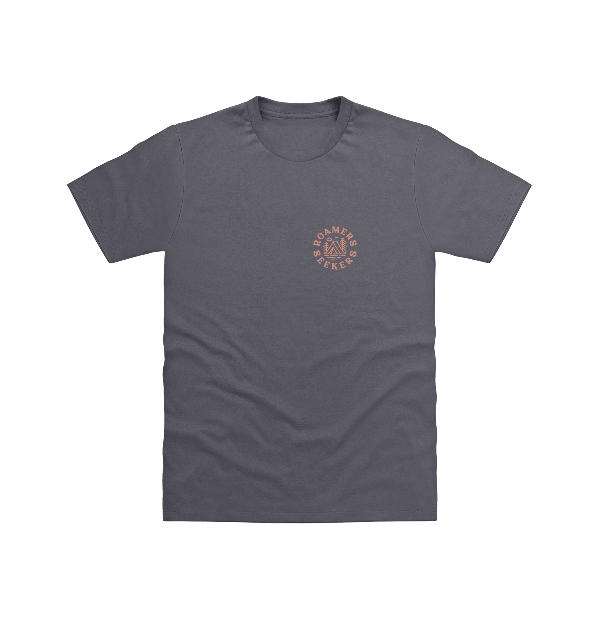 Charcoal Printed T-shirt Front