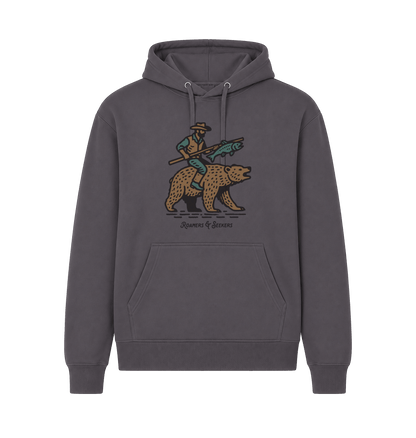 Dk Heather Printed Hoody Front
