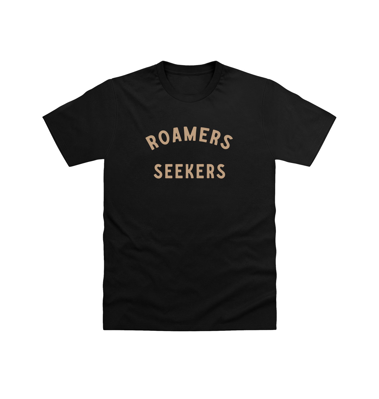 Black Printed T-shirt Front