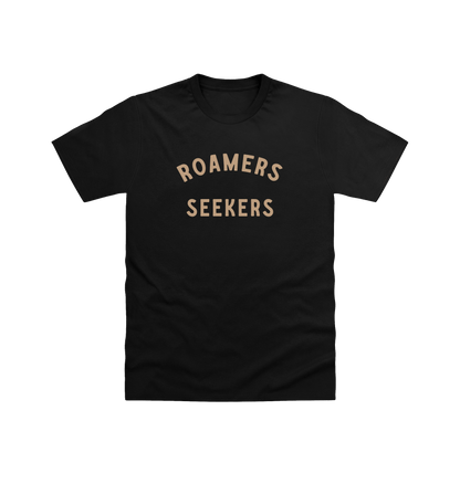 Black Printed T-shirt Front
