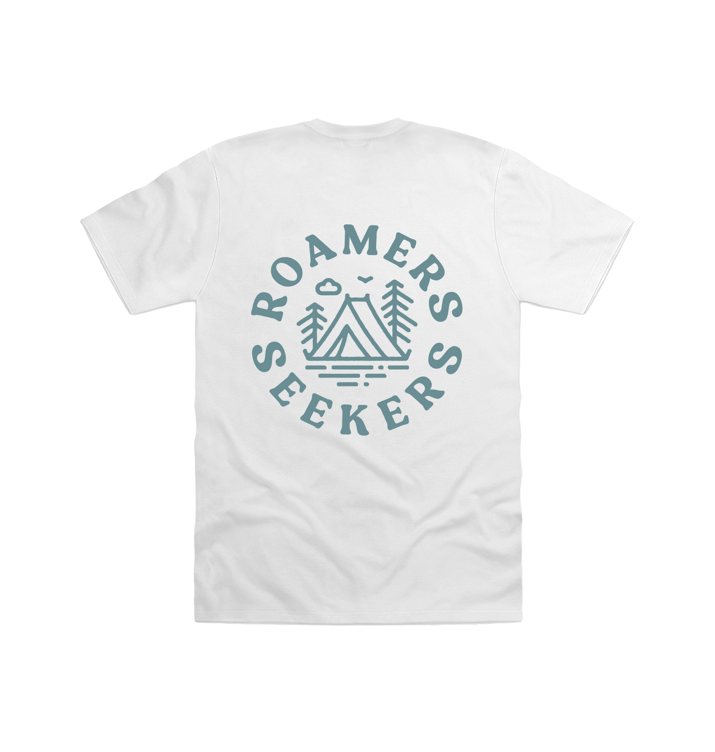 White Printed T-shirt Back