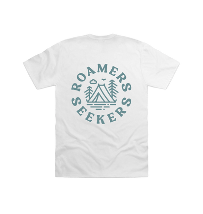 White Printed T-shirt Back