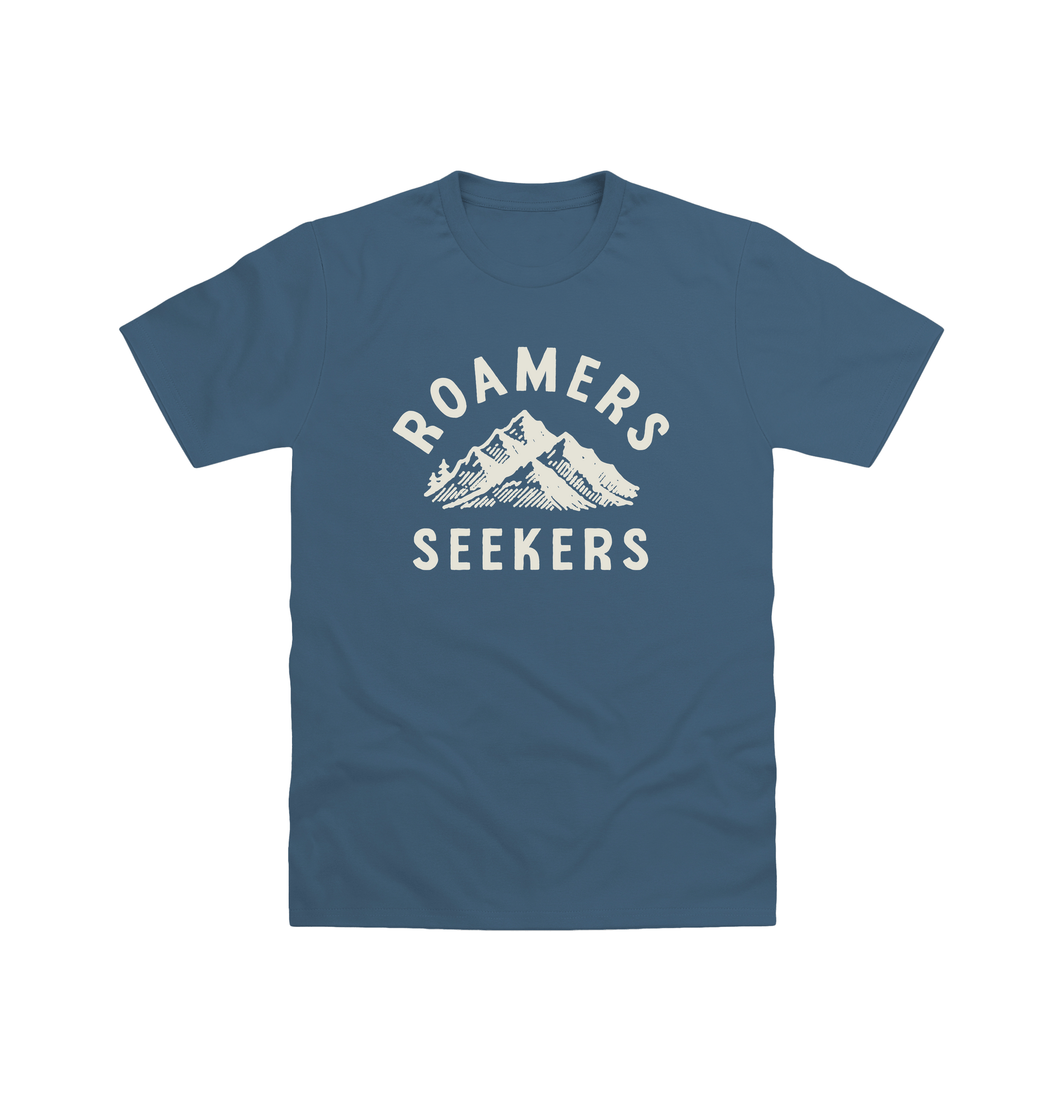 Indigo Blue Printed T-shirt Front