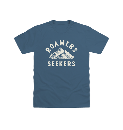 Indigo Blue Printed T-shirt Front