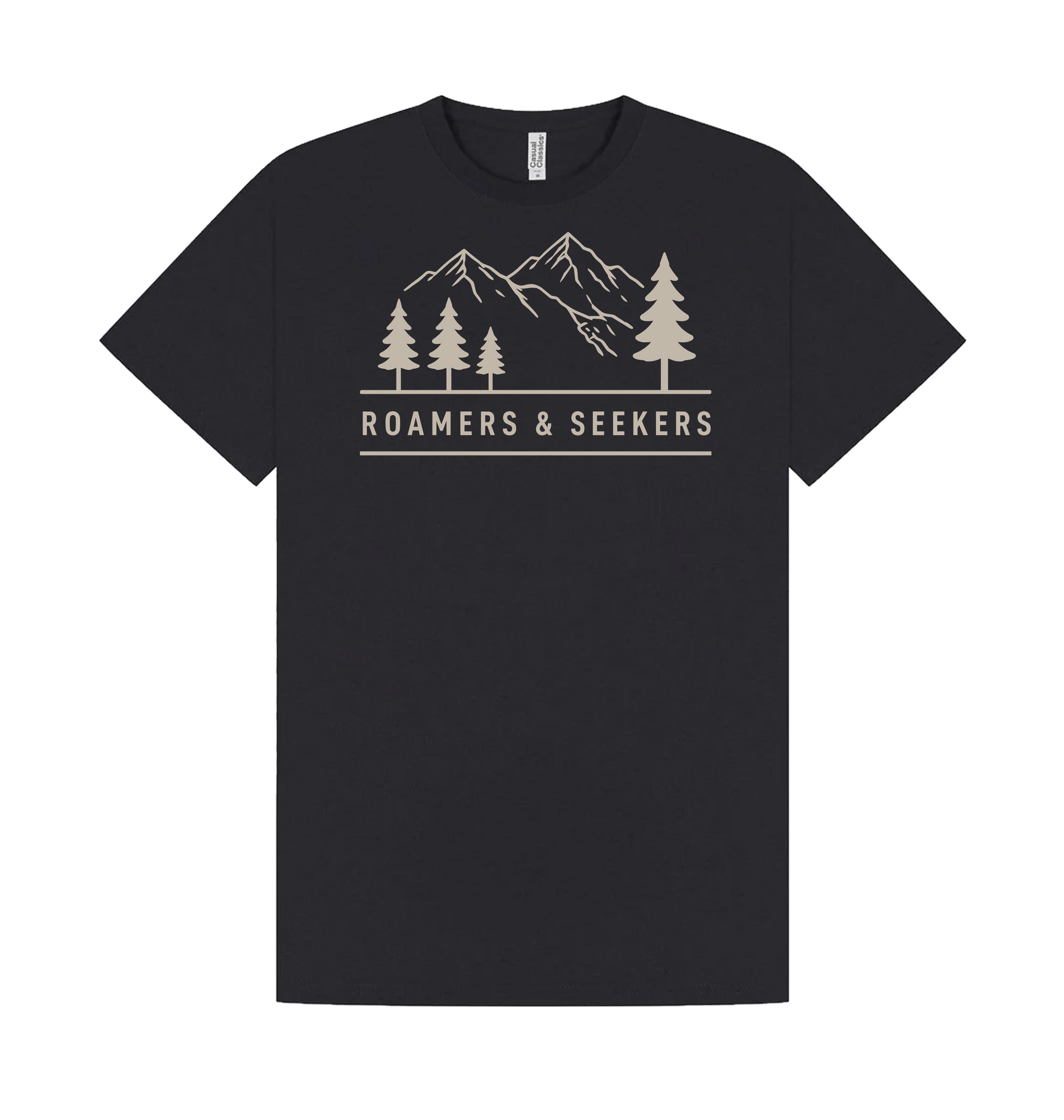 Navy Printed T-shirt Front
