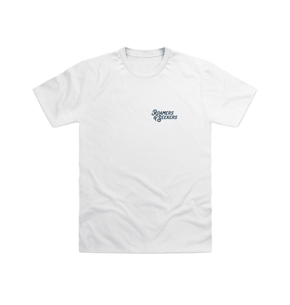 White Printed T-shirt Front