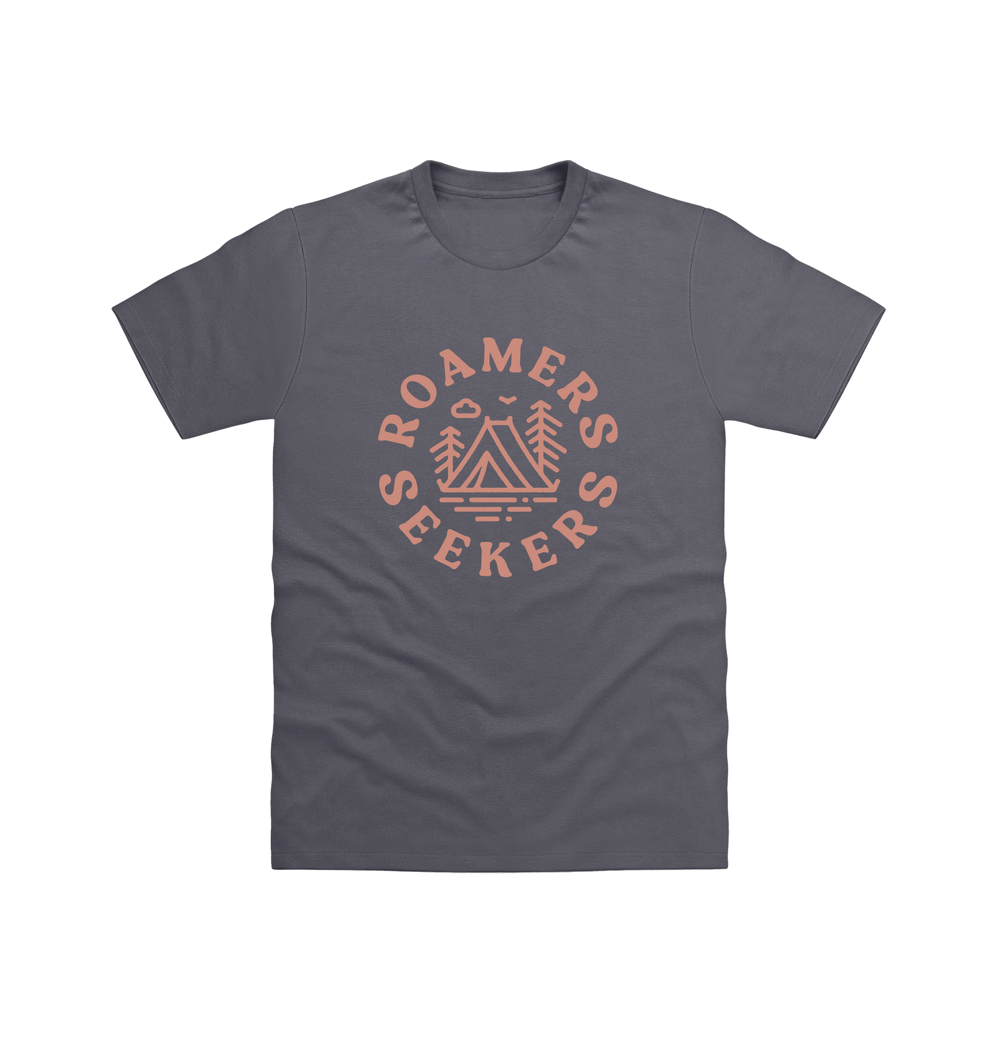Charcoal Printed T-shirt Front