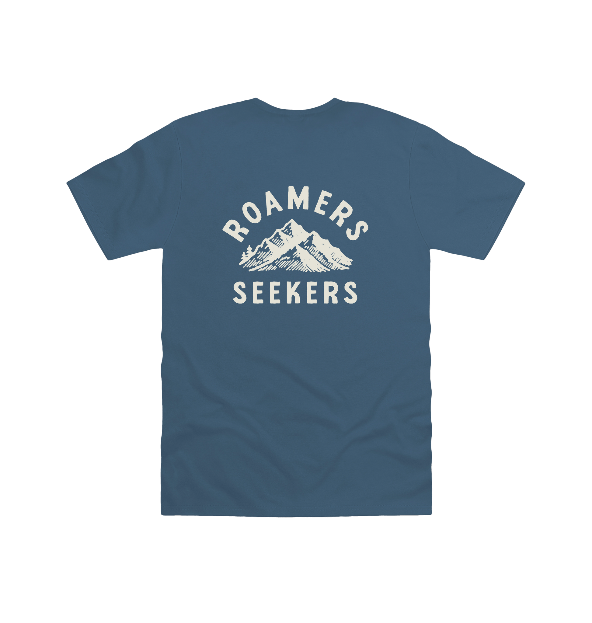 Indigo Blue Printed T-shirt Back