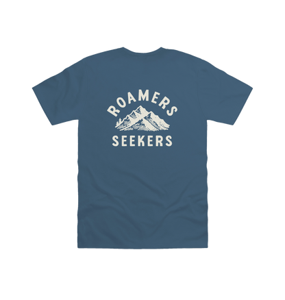 Indigo Blue Printed T-shirt Back