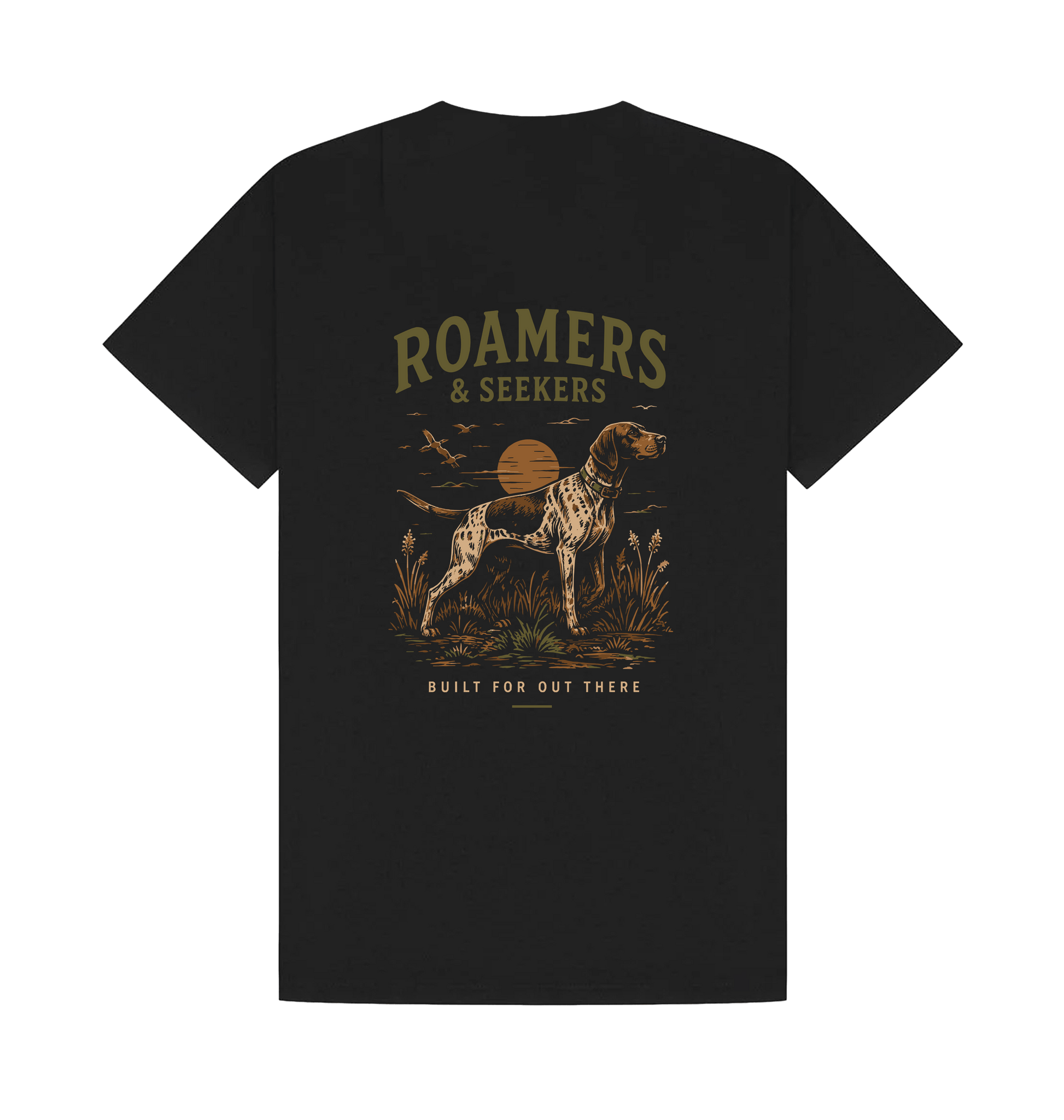Black Printed T-shirt Back