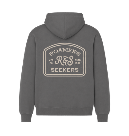 Charcoal Printed Hoody Back