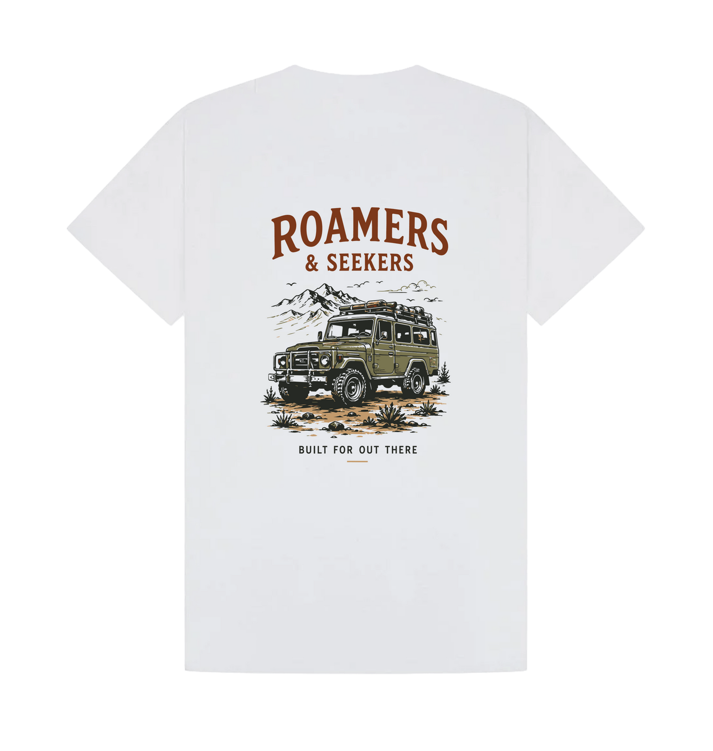 White Printed T-shirt Back