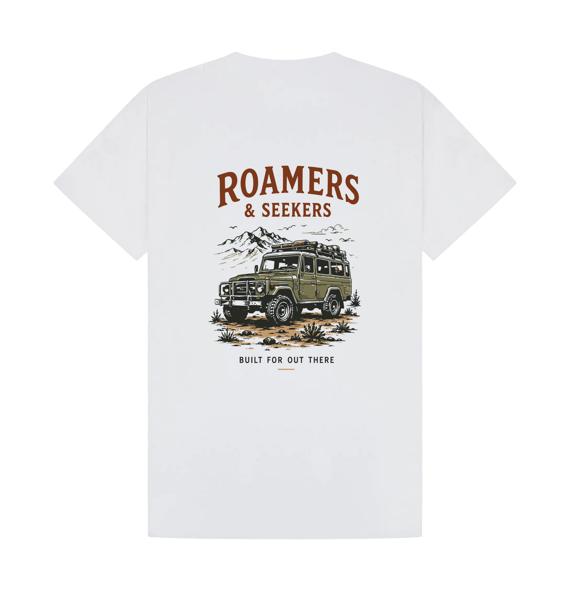 White Printed T-shirt Back