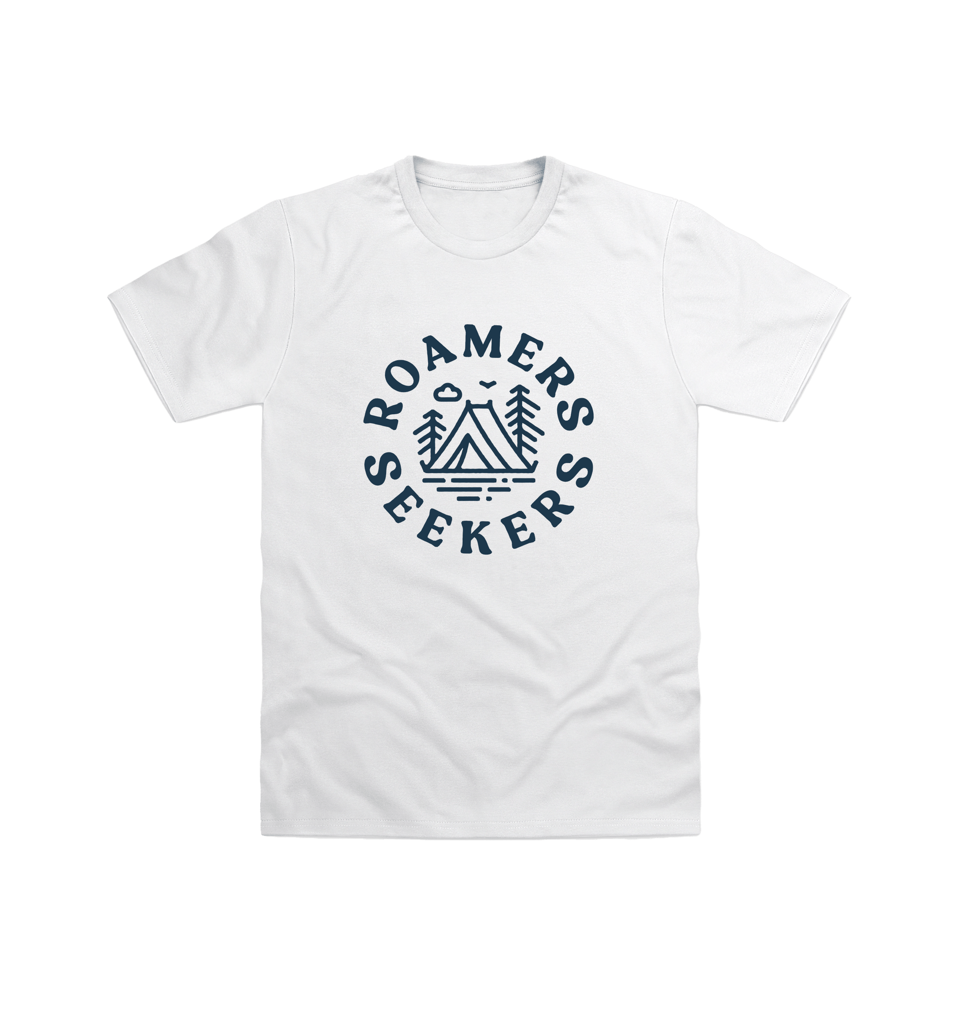 White Printed T-shirt Front