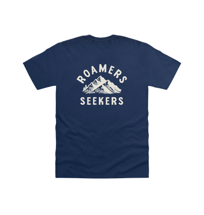 Navy Printed T-shirt Back