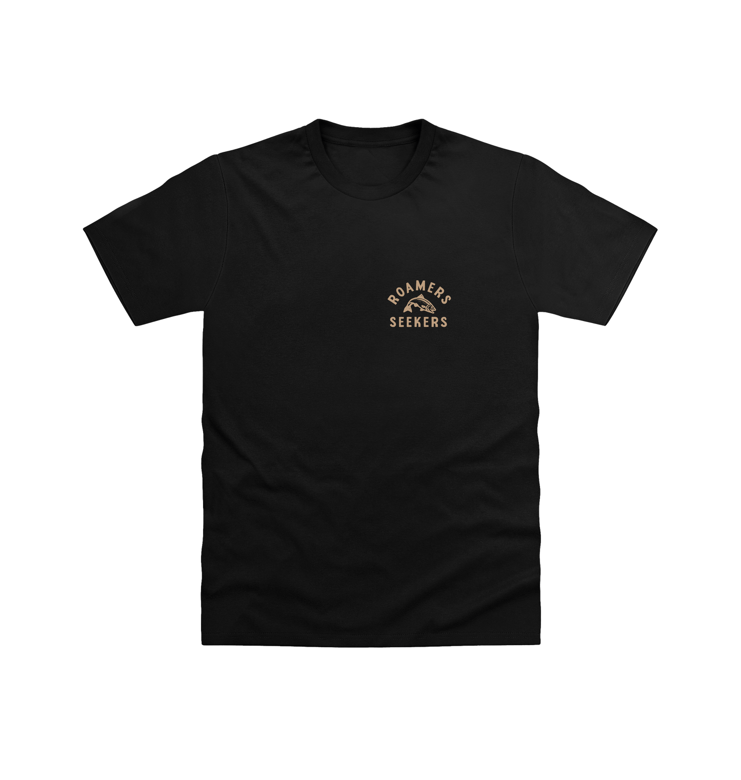 Black Printed T-shirt Front