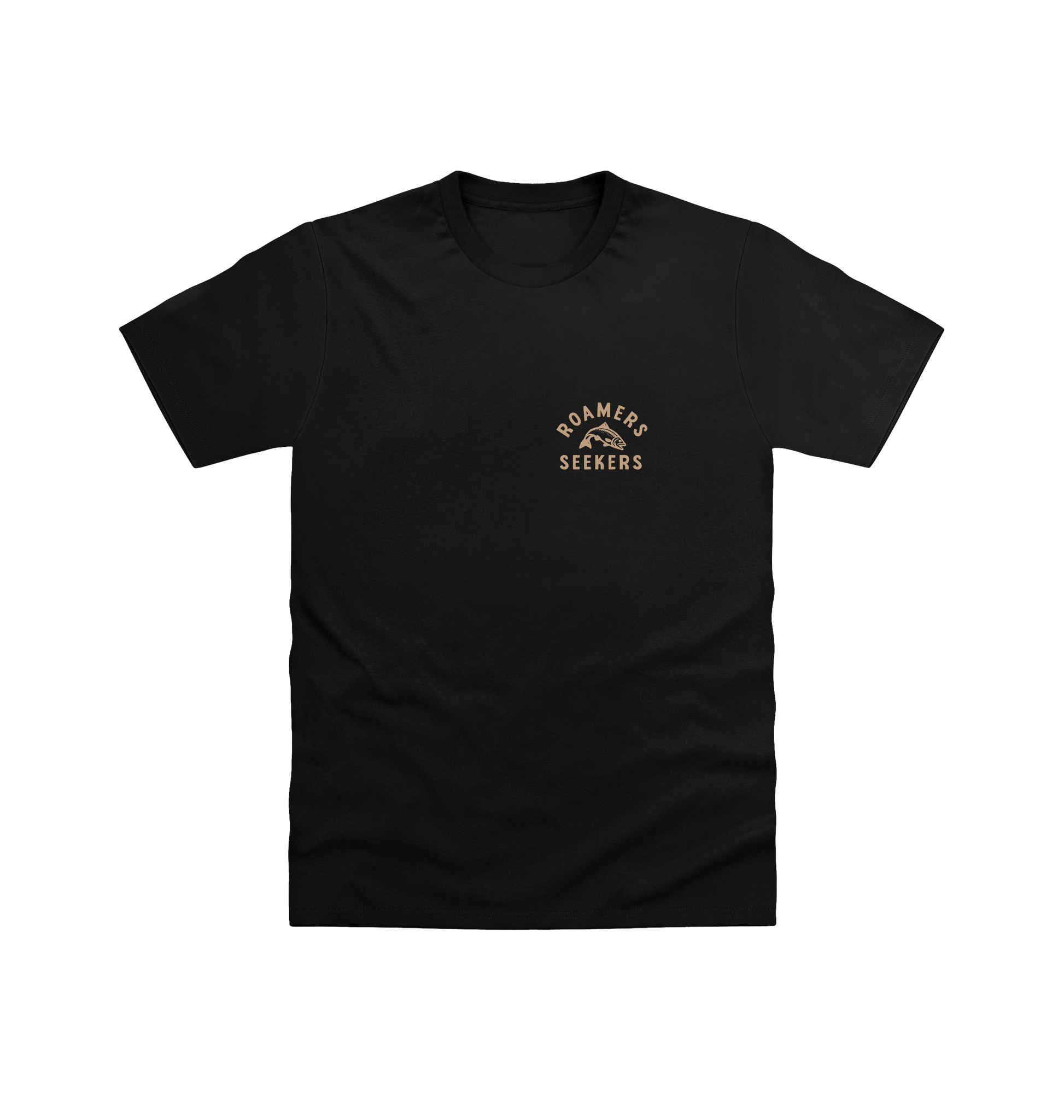 Black Printed T-shirt Front