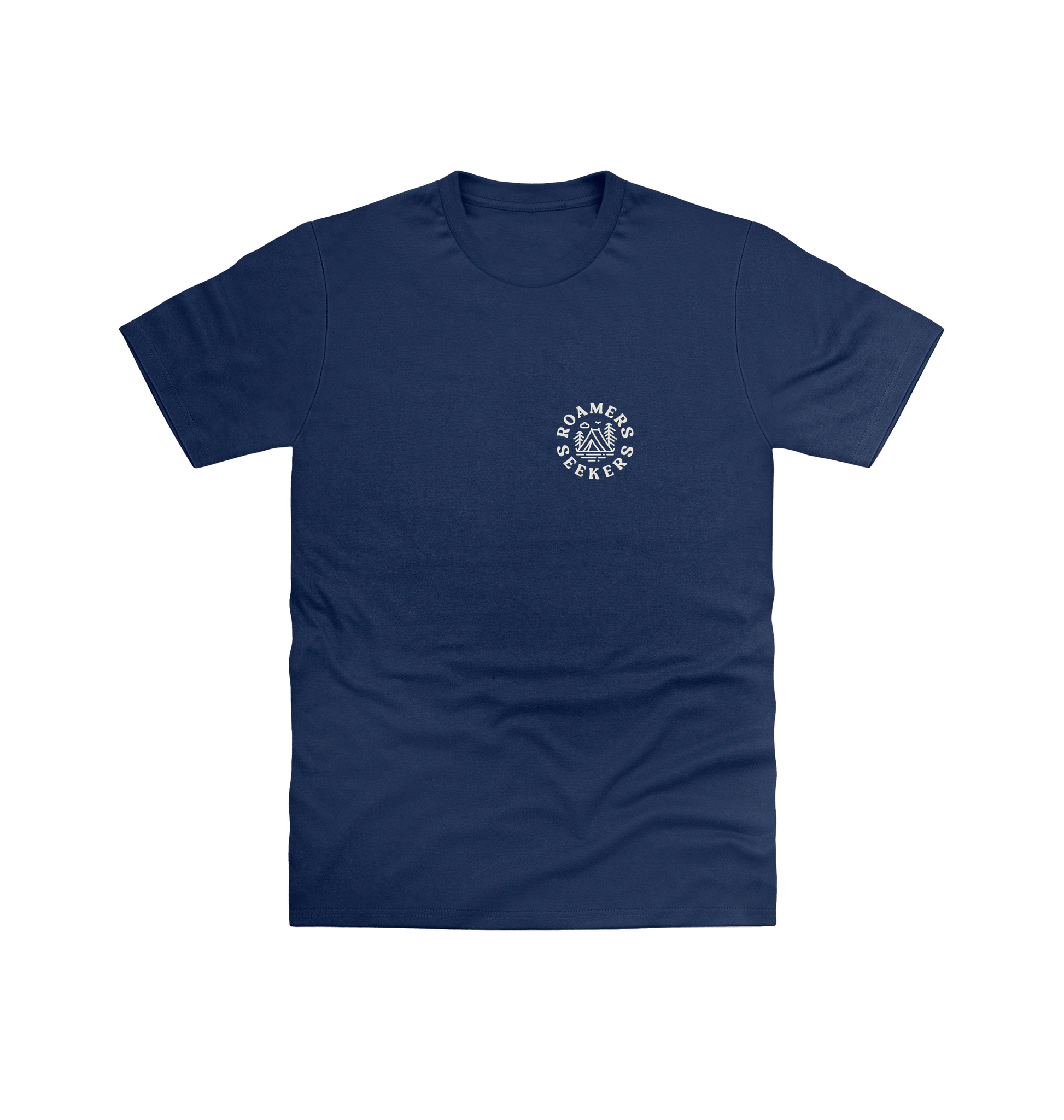 Navy Printed T-shirt Front