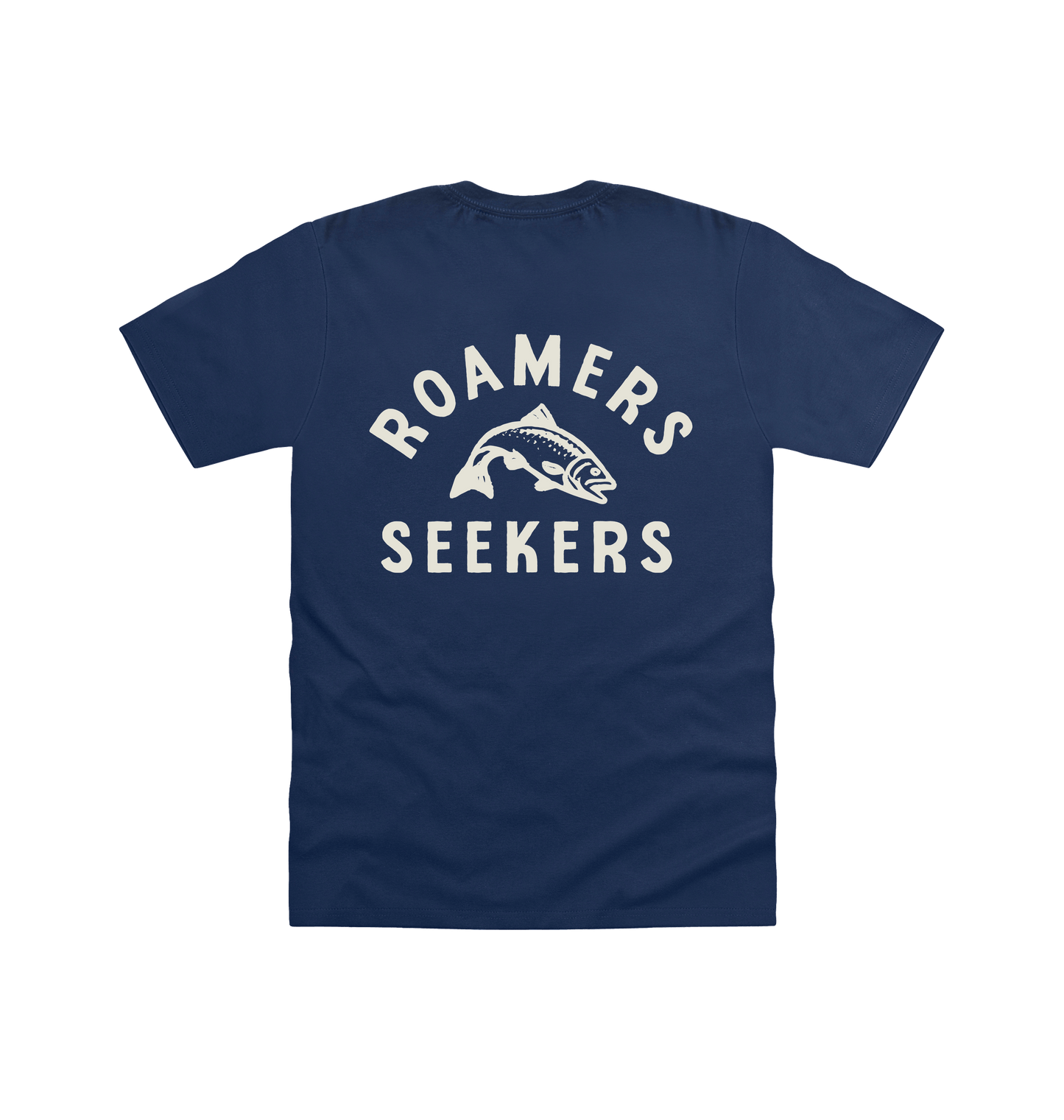 Navy Printed T-shirt Back