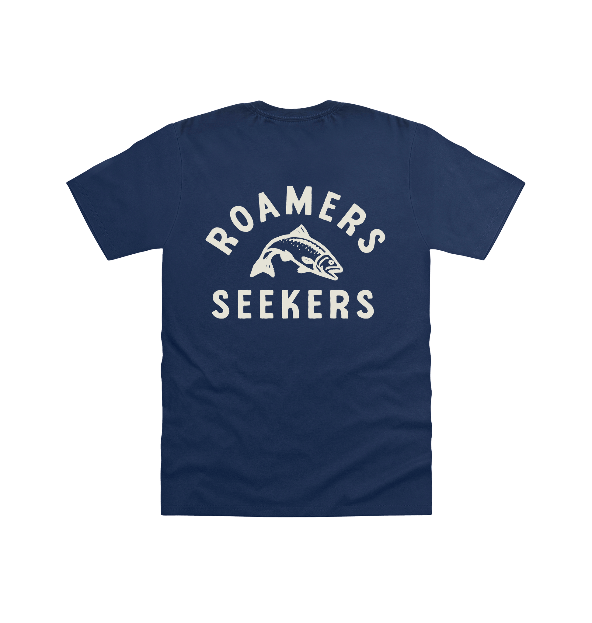 Navy Printed T-shirt Back