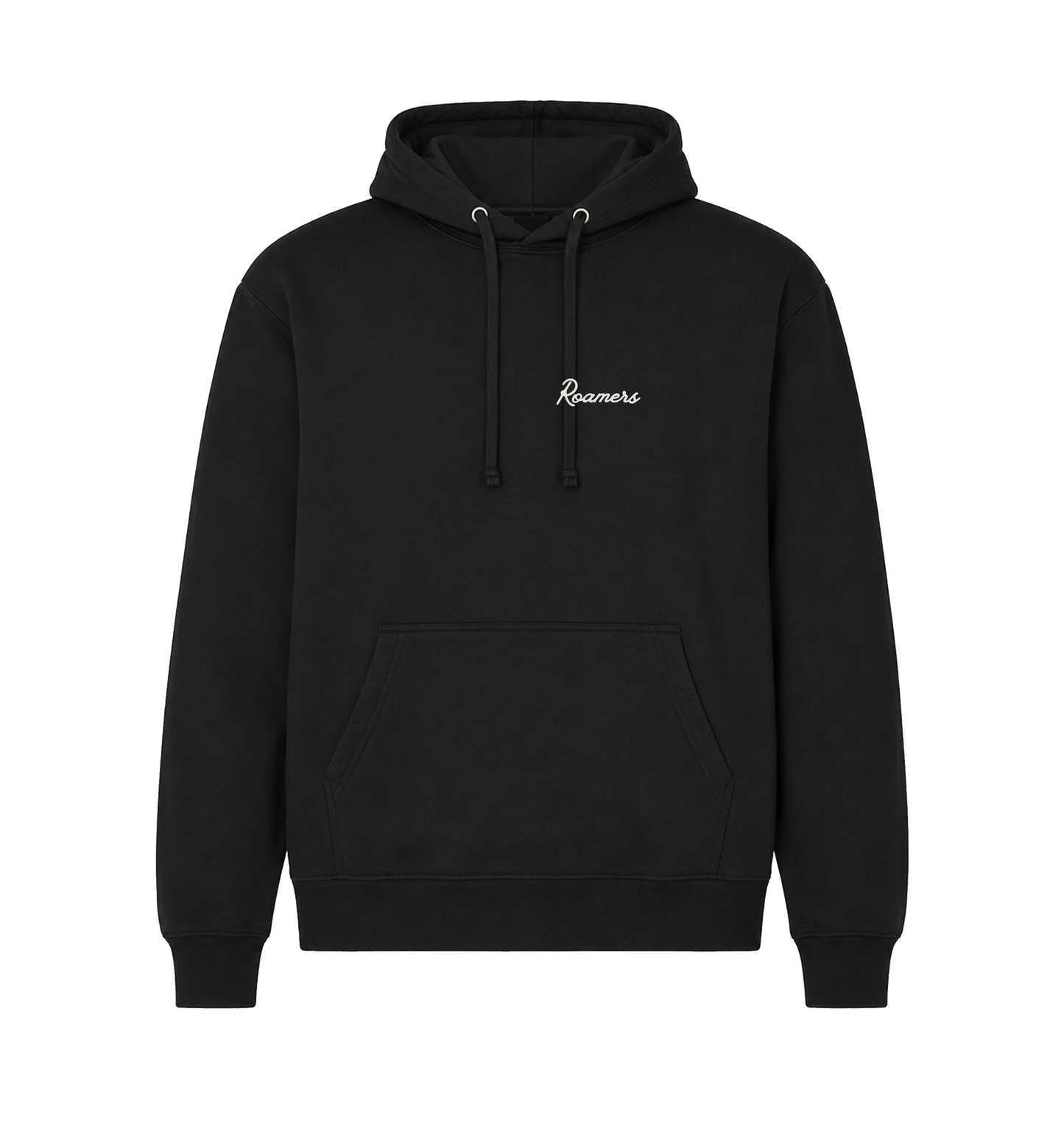 Black Printed Hoody Front