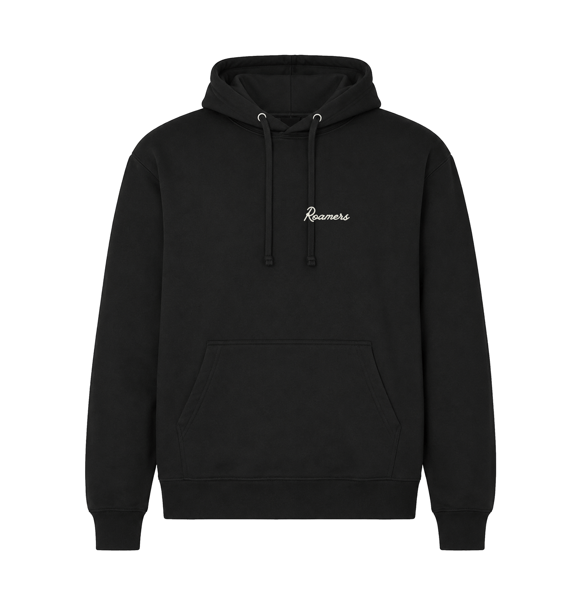 Black Printed Hoody Front