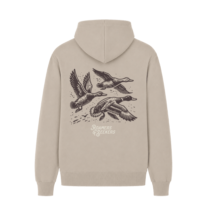 Sand Printed Hoody Back