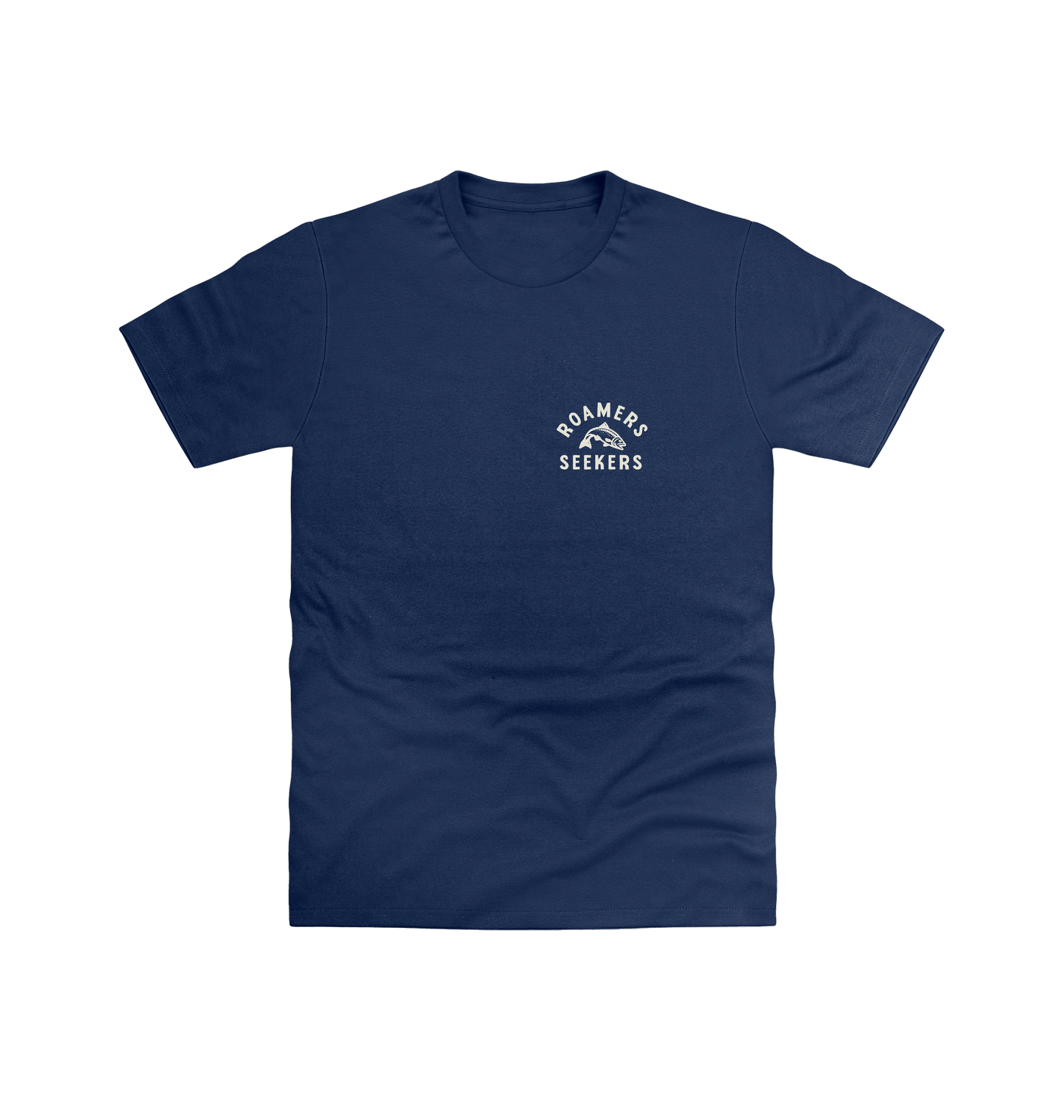 Navy Printed T-shirt Front