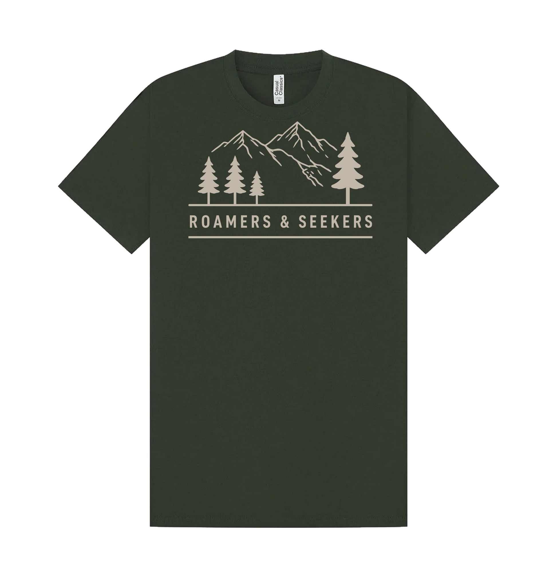 Forest Green Printed T-shirt Front