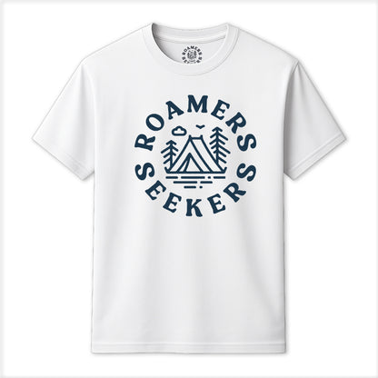 Roamers & Seekers Mens Wilderness Graphic T-Shirt – White – Classic Fit 100% Cotton – Roamers & Seekers Graphic Tee