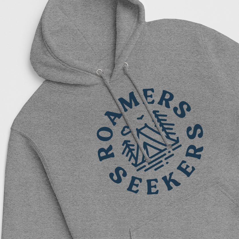 ROAMERS & SEEKERS Outside HOODIE HEATHER GREY