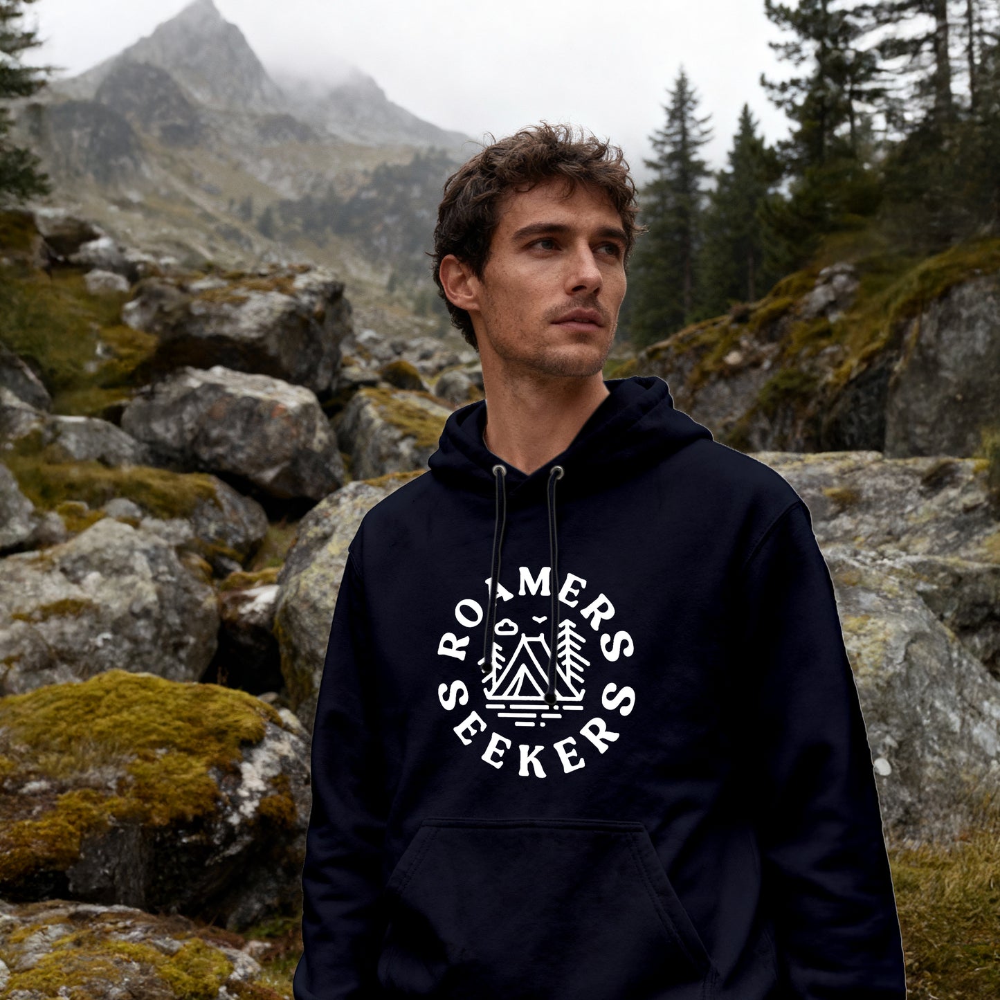 ROAMERS & SEEKERS Outside HOODIE NEW FRENCH NAVY