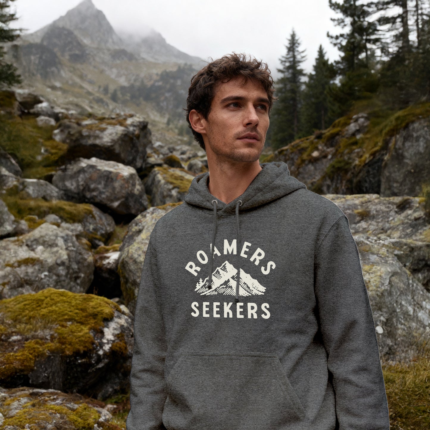ROAMERS & SEEKERS Summit HOODIE GRAPHITE HEATHER