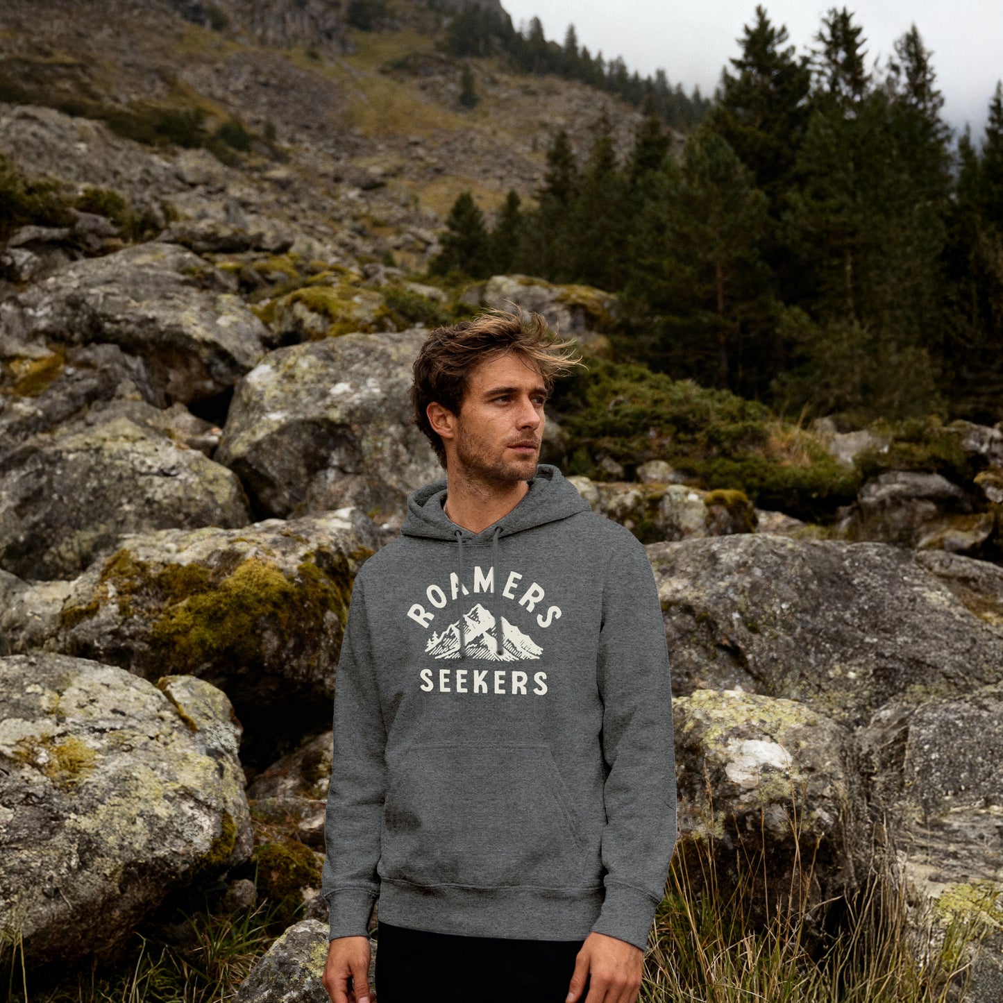 ROAMERS & SEEKERS Summit HOODIE GRAPHITE HEATHER