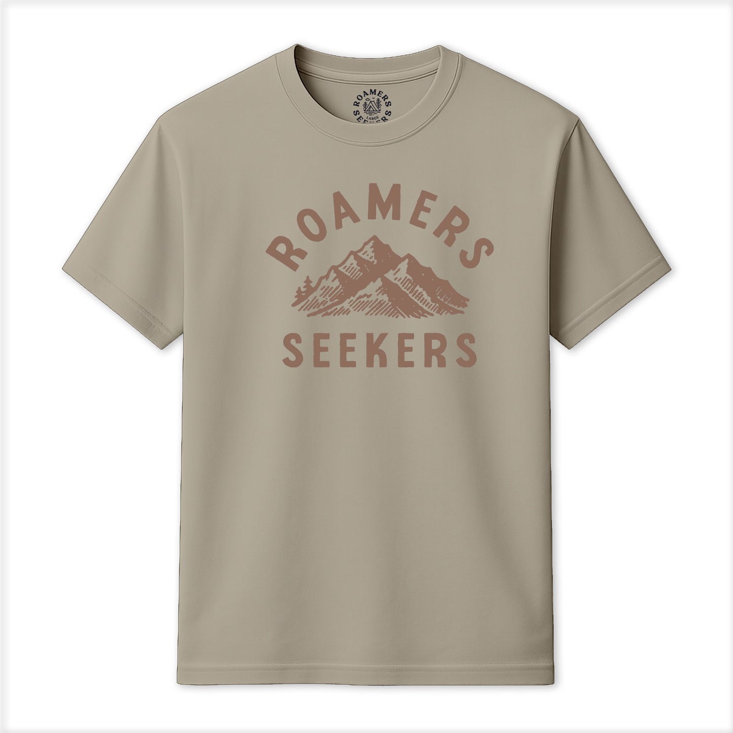 Roamers & Seekers Mens Summit Graphic T-Shirt – Natural – Classic Fit 100% Cotton – Roamers & Seekers Graphic Tee
