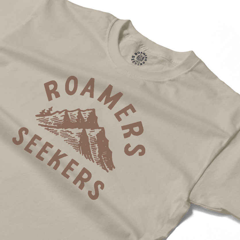 Roamers & Seekers Mens Summit Graphic T-Shirt – Natural – Classic Fit 100% Cotton – Roamers & Seekers Graphic Tee