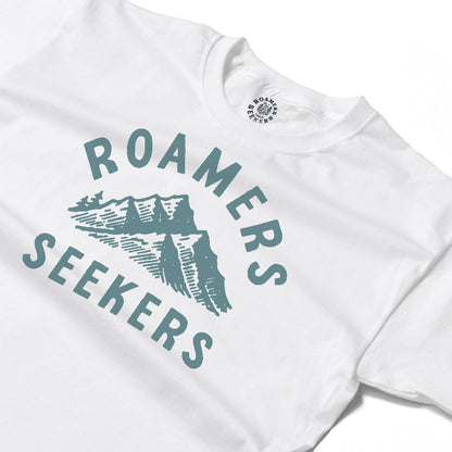 Roamers & Seekers Mens Summit Graphic T-Shirt – White – Classic Fit 100% Cotton – Roamers & Seekers Graphic Tee