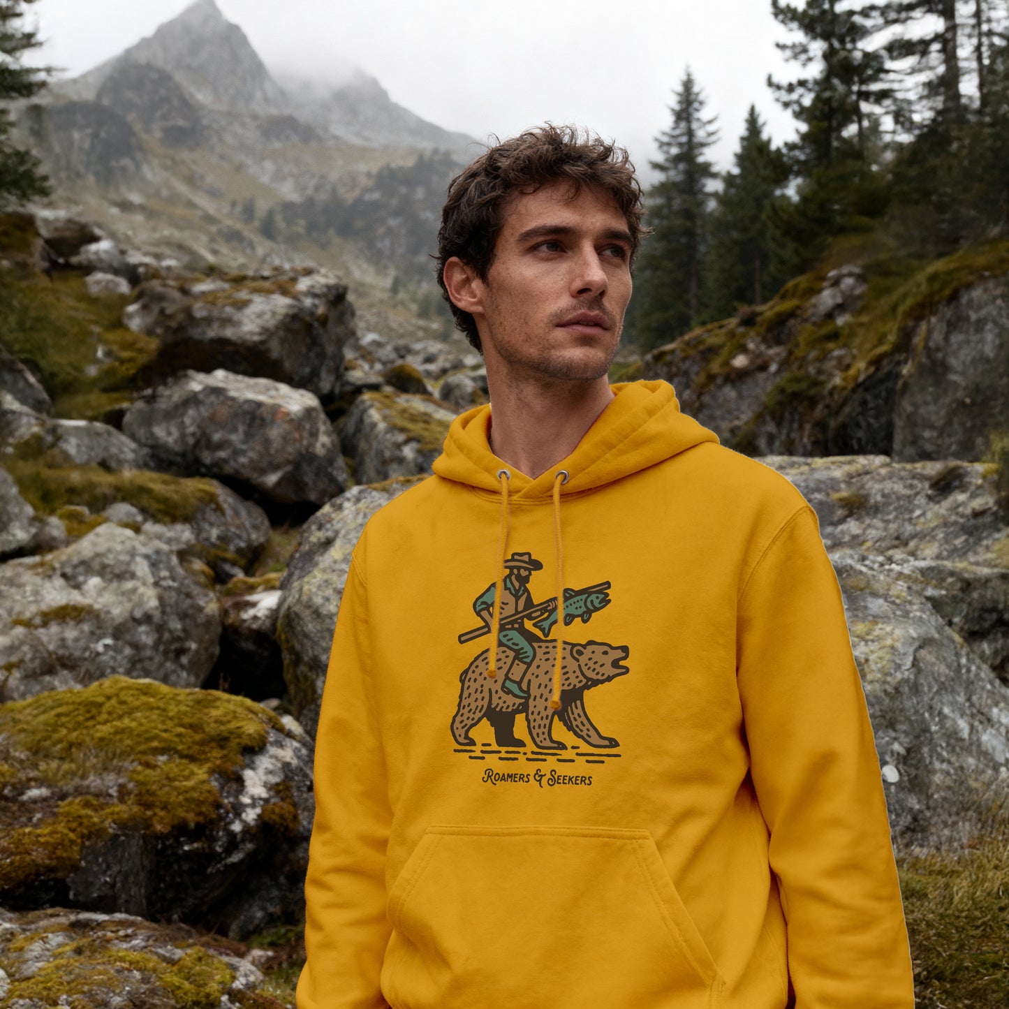 ROAMERS & SEEKERS Cowboy HOODIE MUSTARD