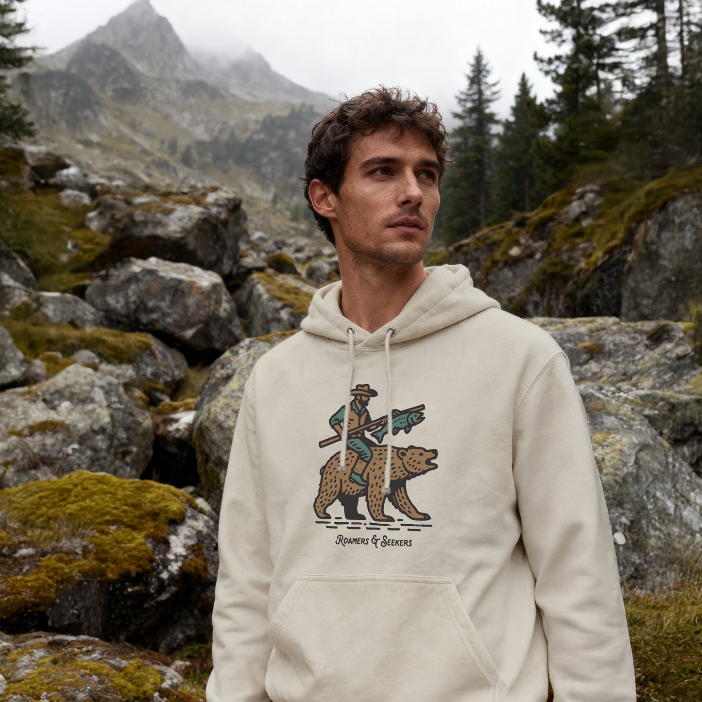 ROAMERS & SEEKERS Cowboy HOODIE NATURAL STONE